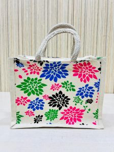 Printed Cotton Canvas Bag At Best Price In India With Zipper Lock