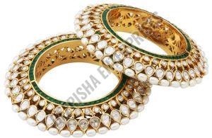 Kundan Bangles, Packaging Type : Plastic Box