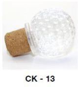 Glass Cork Stopper, Shape : Round