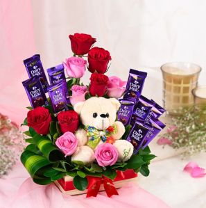 flower chocolate combo gift