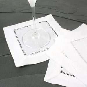 Cotton Plain Cocktail Napkins For Restaurant