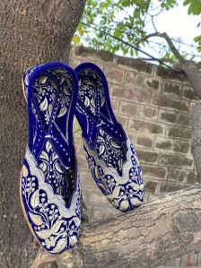 Ladies Blue Punjabi Jutti