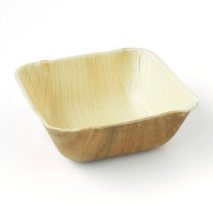 3 Inch Square Areca Leaf Bowl