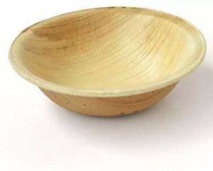 4.5 Inch Round Areca Leaf Bowl