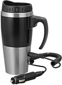 Polished Stainless Steel Car Heater Mug, Color : Silver