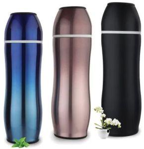 Plain Polish Stainless Steel Curvy Bullet Vacuum Flask For Maintain Liquid Tempreture