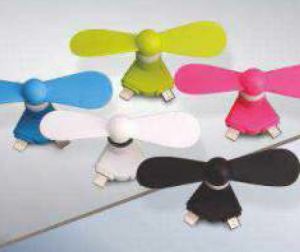 Plastic Mobile USB Fan, Color : Multicolor