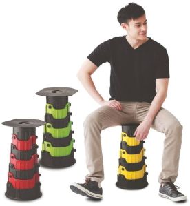 Plastic Multi Level Folding Stool For Shop, Restaurants, Office, Home