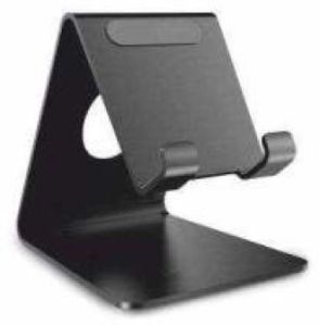 Plain Color Coated Metal Universal Mobile Phone Stand, Color : Black