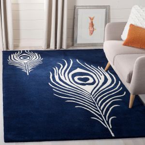 Quality Carpet Peacock Pattern Area Rug