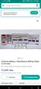 Cefixime Moxifloxacin Tablets