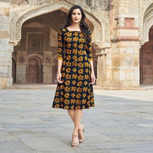 Printed Cotton Kurti, Sleeve Type : Half Sleeve, 3/4th Sleeve, Full Sleeve