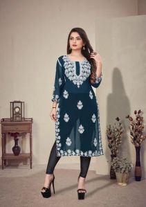 Printed Cotton Designer Ladies Kurti, Sleeve Type : Half Sleeve