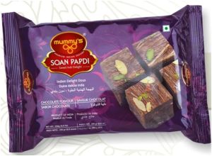 Mummy's Chocolate Soan Papdi, Packaging Type : Plastic Packets