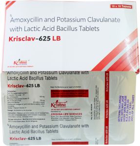 Krisclav-625 Tablets For Clinical, Hospital, Personal