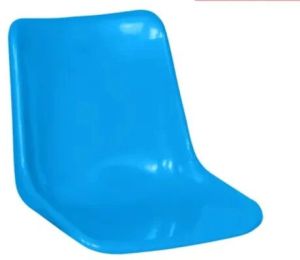 Plain Plastic Shell Stadium Chair, Color : Blue