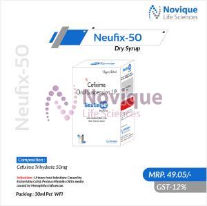 Novique Cefixime Oral Suspension, Form : Dry Syrup