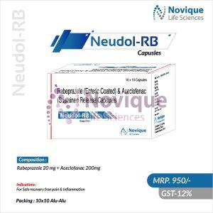 Rabeprazole and Aceciofenac Capsules, Packaging Size : 10*10 Alu-Alu