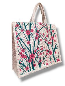 Jute Printed Shopping Bag