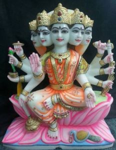 Marble Gayatri Mata Statue