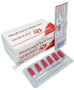 Sildalist Tablets, Composition : Sildenafil + Tadalafil