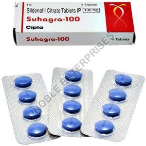 Suhagra-100 Tablets, Composition : Sildenafil Citrate