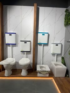 Color Coated Toilet Cisterns, Shape : Square