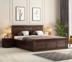 Sagwan Wooden Bed with Box