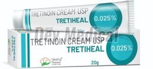 Tretiheal 0.025% Cream, Packaging Type : Plastic Tube