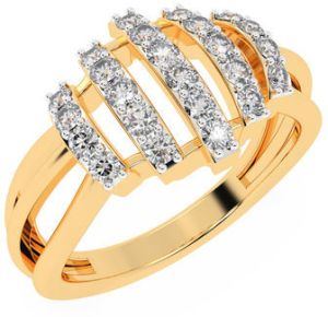 Five Strap Design Diamond Ring