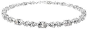 Sleeping Oval and Pear Shape Lab Grown Diamond Bracelet