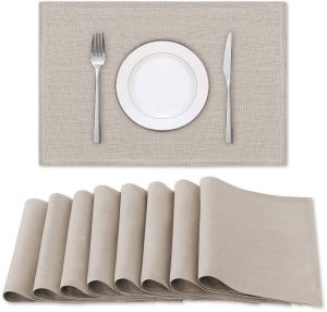 Plain Cotton Placemat For Home, Hotel