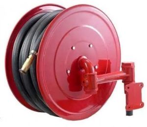 Mild Steel Fire Hose Reel Drum, Color : Red