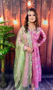 Brocade Anarkali Style Kurta