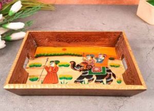 Hand Painted Antique Serving Tray