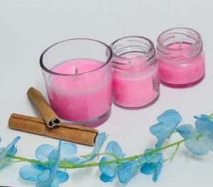 Plain Glossy Paraffin Wax Shot Glass Jar Candles For Lighting, Decoration