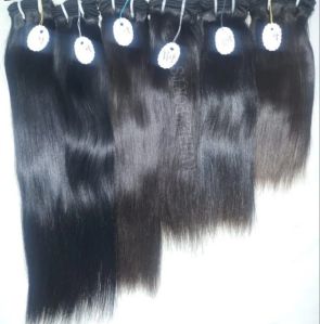 Natural Black and Brown Human Hair For Parlour