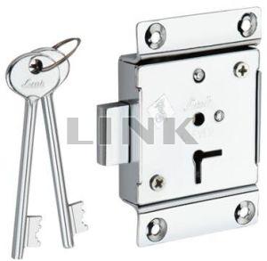 Polished Stainless Steel Link Cupboard Lock For Drawer Use, Wardrobe Use