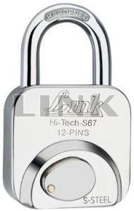 Link Hi-Tech Square 67mm Pad Lock For Almirah, Door, Drawer