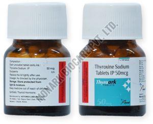 Thyroark 50 Mcg Tablets, Packaging Type : Glass Bottle