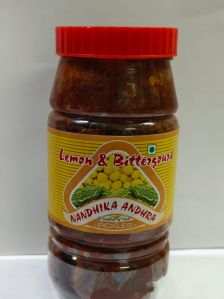 Lemon & Bitter Gourd Pickle For Human Consumption