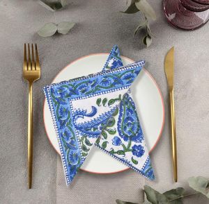 Block Printed Cotton Napkins