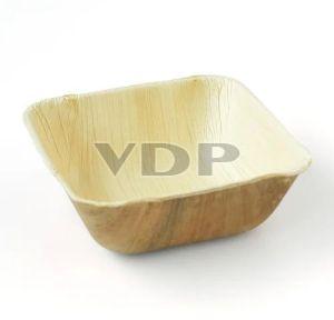 3 Inch Square Areca Leaf Bowl, Packaging Type : Plastic Packet