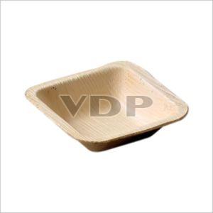 5.5 Inch Square Areca Leaf Bowl For Serving Food