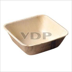 5 Inch Square Areca Leaf Bowl For Serving Food