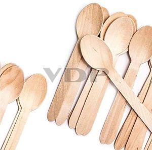 Areca Leaf Ice Cream Spoon For Having Food