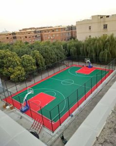 Plain Polished Nexon Synthetic Basketball Court Floorings