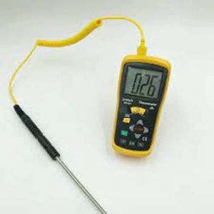 Digital Battery Plastic Thermocouple Thermometer, Color : Black, Yellow