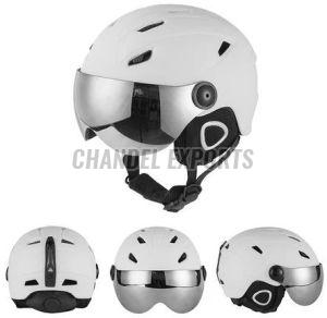 EPS + PC Ski Helmet, Color : White