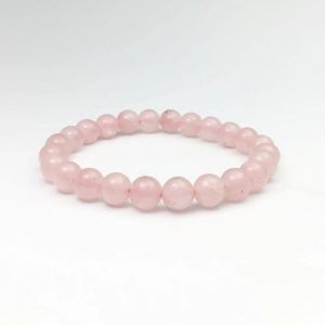 Polished Rose Quartz Gemstone Bracelets